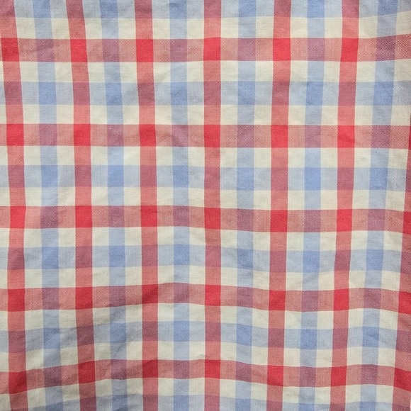 Gitman Bros Shirt Mens M‎ Pink Blue Plaid Button Up Preppy Light Academia USA - Picture 9 of 14